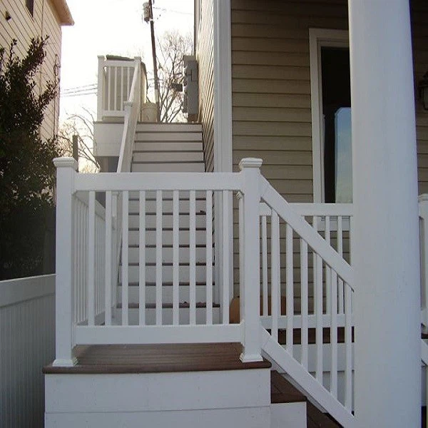 PVC railings for outdoor stairs