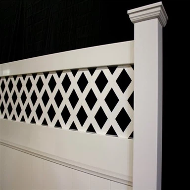 6'x6' valkoinen suljettu aita 1530 -sarja